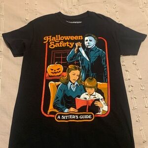 spencer’s “halloween safety” tee